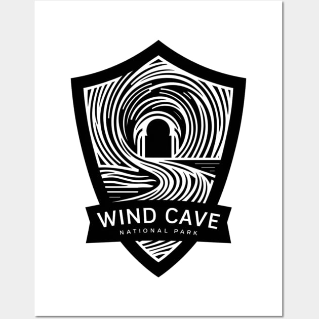 Wind Cave National Park Shield Wall Art by Perspektiva